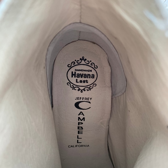 Jeffrey Campbell Spike White Leather Lita Booties - Picture 6 of 8